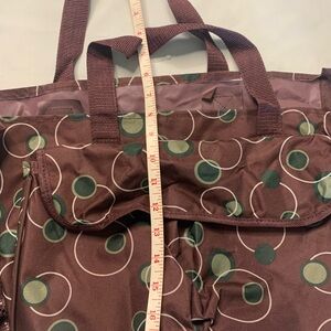 Stylish Brown Circle Pattern Tote Bag
